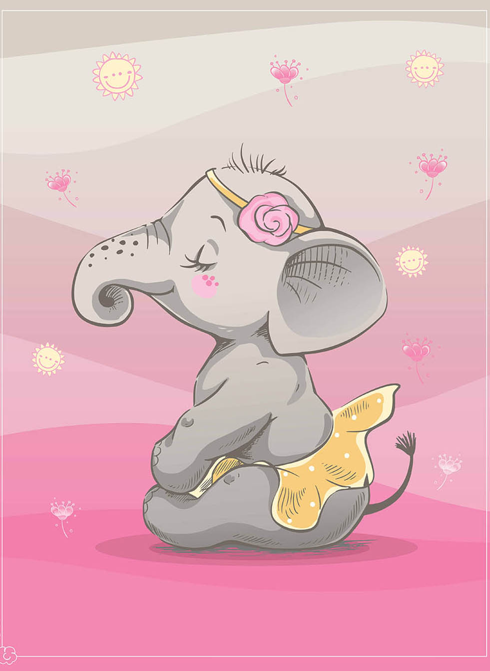 فرش ماشینی طرح کارتونی